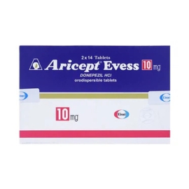 Thuốc Aricept Evess 10mg Eisai hỗ trợ điều trị triệu chứng bệnh azheimer (2 vỉ x 14 viên)