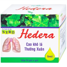 Siro ho Hedera Tipharco hỗ trợ giảm đau rát họng do ho kéo dài (30 gói x 5ml)