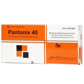 Thuốc Pantonix 40mg Incepta điều trị trào ngược dạ dày, thực quản (50 viên)