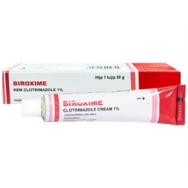 Thuốc bôi Biroxim Cream 1% Y-Med hỗ trợ điều trị nấm da chân, nấm kẽ (20g)