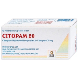 Thuốc Citopam 20mg Sun Pharma điều trị trầm cảm, rối loạn hoảng sợ (30 viên)