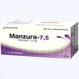 Thuốc Manzura 7.5mg Đạt Vi Phú điều trị tâm thần phân liệt (10 vỉ x 10 viên)