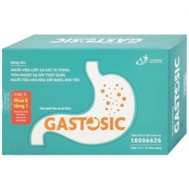 Viên uống Gastosic CVI Pharma hỗ trợ cho người bị trào ngược dạ dày thực quản (30 viên)