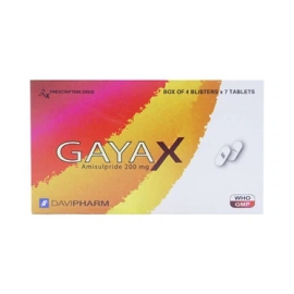 Thuốc Gayax 200mg Đạt Vi Phú điều trị bệnh tâm thần phân liệt (4 vỉ x 7 viên)