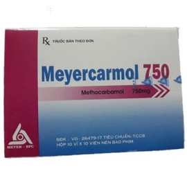Thuốc Meyercarmol 750mg Meyer điều trị đau lưng cấp tính (100 viên)