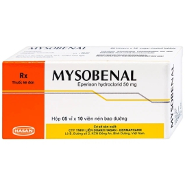 Thuốc Mysobenal 50mg Hasan cải thiện triệu chứng tăng trương lực cơ (5 vỉ x 10 viên)
