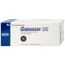 Thuốc Gabahasan 300mg Hasan điều trị đau viêm dây thần kinh (3 vỉ x 10 viên)