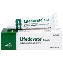 Thuốc Lifedovate Cream 0.05% Hadiphar giảm triệu chứng ngứa và viêm của các bệnh về da (10g)