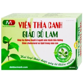 Viên thìa canh Giảo Cổ Lam Đại Đức Mạnh giúp hạ đường huyết, giảm cholesterol và lipid (30 viên) (1)