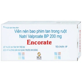 Thuốc Encorate 200mg Sun Pharma điều trị bệnh động kinh (10 vỉ x 10 viên)