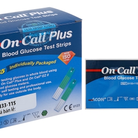 QUE THỬ ĐƯỜNG ON CALL PLUS (H/25 QUE) 