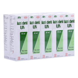 Thuốc nhỏ mắt, nhỏ mũi Natri Clorid 0,9% Pharmedic hỗ trợ rửa mắt, mũi (10ml)