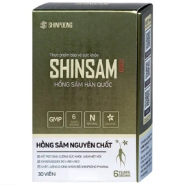 Viên uống Hồng Sâm Hàn Quốc Shinsam Shinpoong Deawoo hỗ trợ tăng cường sức khỏe (30 viên)