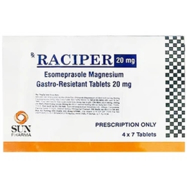 Thuốc Raciper 20mg Sun Pharma điều trị chứng trào ngược dạ dày (28 viên)