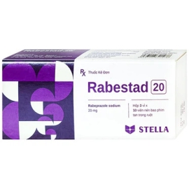 Thuốc Rabestad 20mg Stella điều trị trào ngược dạ dày, thực quản (3 vỉ x 10 viên)