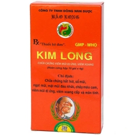 Thuốc Kim Long Bảo Long hỗ trợ điều trị viêm mũi, viêm xoang (10 gói x 4g)