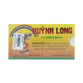 Thuốc Huỳnh Long Vị Thống Hoàn Bảo Long đặc trị viêm đau bao tử, viêm loét hành tá tràng (10 gói x 4g)