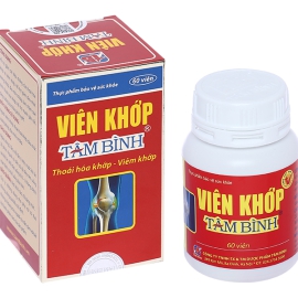Viên khớp Tâm Bình hỗ trợ giảm các triệu chứng của thoái hóa, viêm khớp (60 viên)