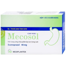 Thuốc Mecosol 40mg Mediplantex điều trị trào ngược dạ dày thực quản (10 viên)