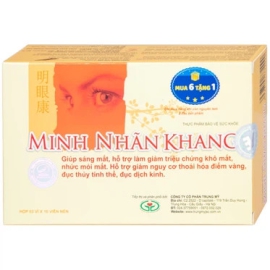 Viên uống Minh Nhãn Khang Hồng Bàng hỗ trợ điều trị thoái hóa điểm vàng, đục thủy tinh thể (30 viên)