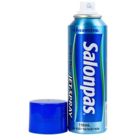 Chai xịt Salonpas Jet Spray Hisamitsu giảm đau kháng viêm (118ml)