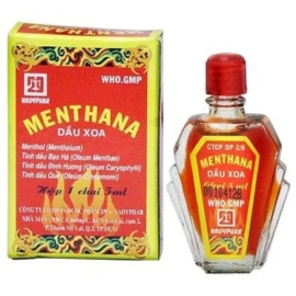 Dầu xoa Menthana Nadyphar sát trùng đường hô hấp, chống lạnh (5ml)