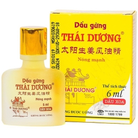 Dầu gừng Thái Dương nóng mạnh hỗ trợ giảm đau đầu, đau lưng, vai gáy (79ml)