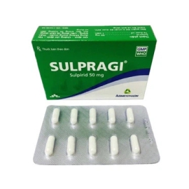 Thuốc Sulpragi 50mg Agimexpharm điều trị tâm thần phân liệt cấp và mãn (30 viên)