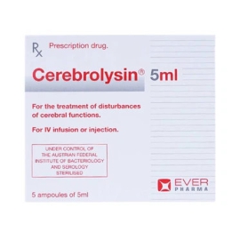 Thuốc Cerebrolysin EVER Neuro Pharma điều trị rối loạn trí nhớ (5 ống x 5ml)