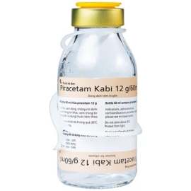Thuốc tiêm, truyền Piracetam Kabi 12g/60ml Bidiphar điều trị chóng mặt (60ml)