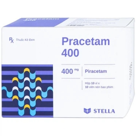 Thuốc Pracetam 400mg Stella điều trị chóng mặt, suy giảm trí nhớ (100 viên)