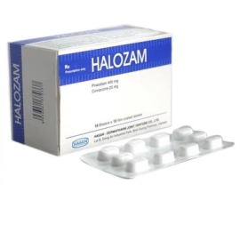 Thuốc Halozam Hasan điều trị suy giảm thần kinh, đau nửa đầu (10 vỉ x 10 viên)