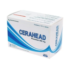 Thuốc Cerahead 800mg Davi Pharm điều trị suy giảm trí nhớ (6 vỉ x 10 viên)