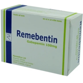 Thuốc Remebentin 100mg Remedica giúp giảm đau do thần kinh, động kinh (50 viên)