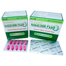 Thuốc Kacetam Plus 400Mg Khapharco điều trị các bệnh về não (10 vỉ x 10 viên)
