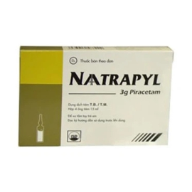 Thuốc Natrapyl 3g Pymepharco điều trị di chứng tai biến mạch máu não (4 ống x 15ml)