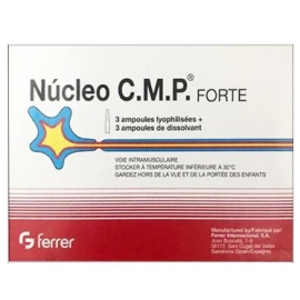 Thuốc tiêm Núcleo C.M.P Forte Ferrer điều trị bệnh về thần kinh ngoại biên (Hộp 3 cặp)