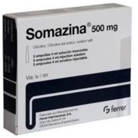 Thuốc Somazina 500mg Ferrer điều trị đột qụy, chấn thương (5 ống x 4ml)
