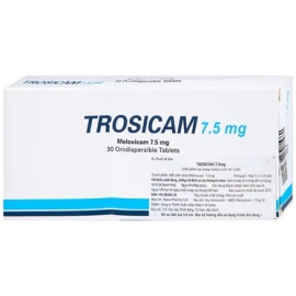 Thuốc Trosicam 7.5mg Alpex Pharma giúp giảm đau, hạ sốt, kháng viêm (30 viên)