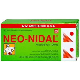 Thuốc Neo-Nidal 100mg Ampharco giúp giảm đau, kháng viêm (3 vỉ x 10 viên)