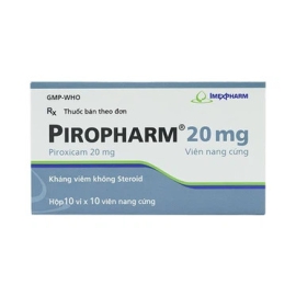 Thuốc Piropharm 20mg Imexpharm điều trị viêm khớp dạng thấp (10 vỉ x 10 viên)