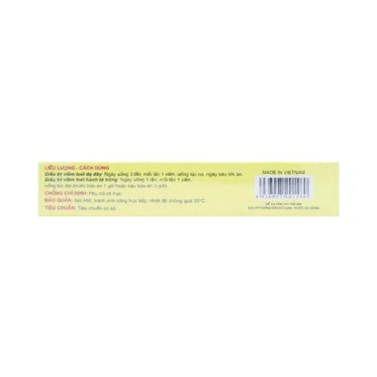Thuốc Suncurmin Thái Dương điều trị viêm loét dạ dày, hành tá tràng (2 vỉ x 6 viên)