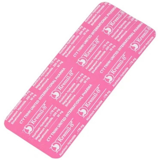 Thuốc Kremil-S United điều trị viêm dạ dày, viêm thực quản (100 viên)