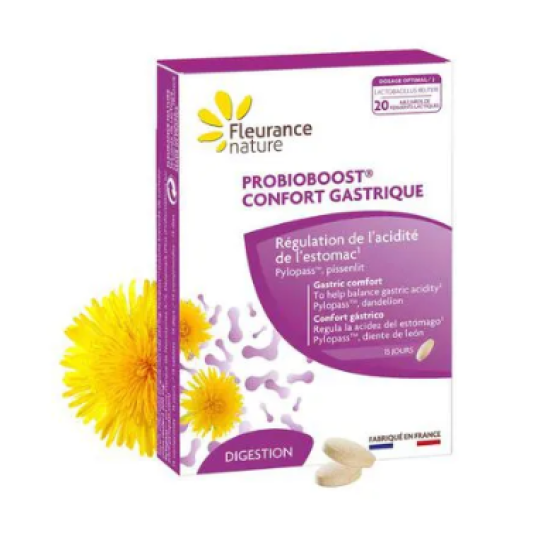 Fleurance Nature Viên Uống Ngăn Trào Ngược Dạ Dày Probioboost Confort Gastrique 15 Viên