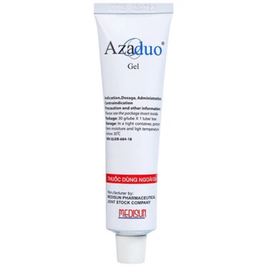 Gel thuốc Azaduo Medisun điều trị mụn trứng cá (30g)