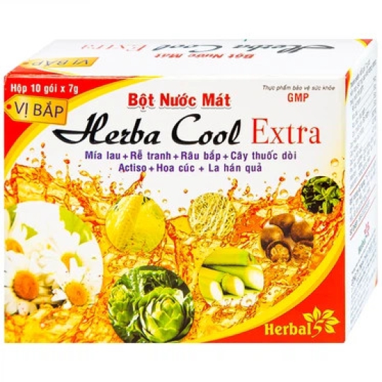 Bột nước mát Herba Cool Extra hỗ trợ thanh nhiệt (10 gói)