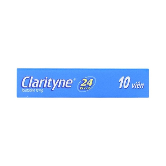 Thuốc Clarityne 10mg MSD hỗ trợ giảm triệu chứng dị ứng (1 lọ x 70 viên)
