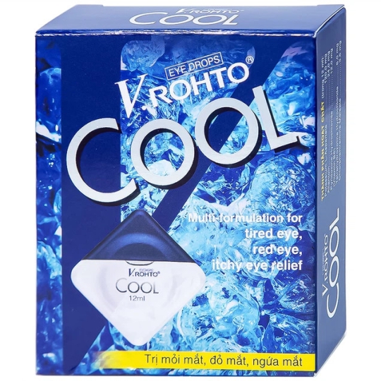 Thuốc nhỏ mắt V.rohto Cool hỗ trợ điều trị mỏi mắt, đỏ mắt, ngứa mắt (12ml)