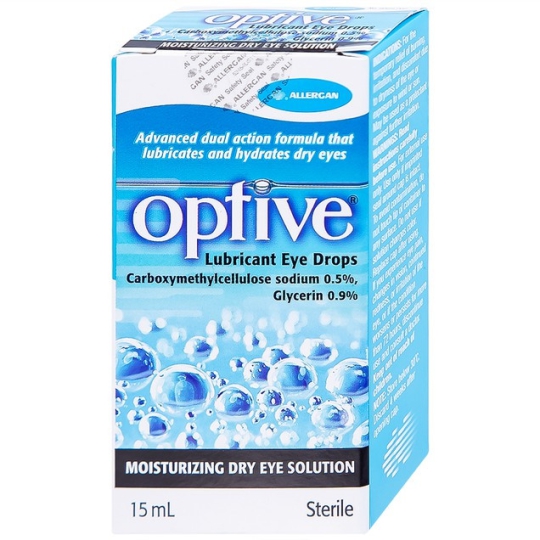 Thuốc nhỏ mắt Optive Allergan giảm nóng, kích ứng mắt (15ml)