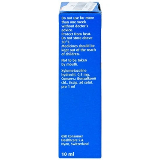 Thuốc Otrivin 0.05% xịt mũi Novartis trị viêm mũi dị ứng, viêm xoang (Chai 10ml)
